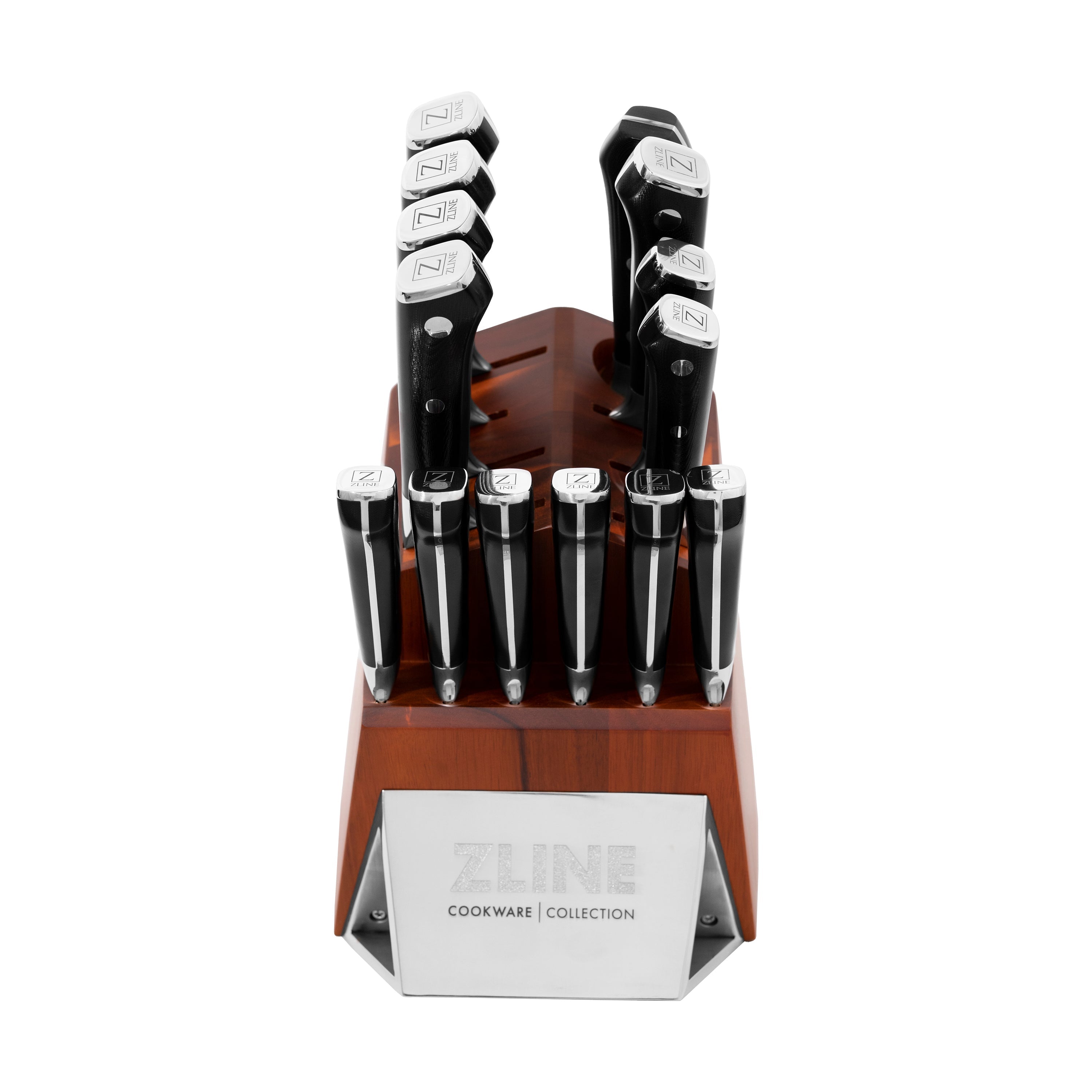 ZLINE 15-Piece Professional German Steel Kitchen Knife Block Set (KSETT-GS-15)